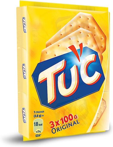 TUC Original Salted Biscuits 3 PCS X 100 g - TUC Original Salted Biscuits 3 PCS X 100 g