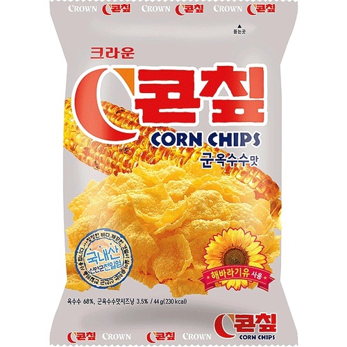 Corn Chips Crown 70 g - Korean Product