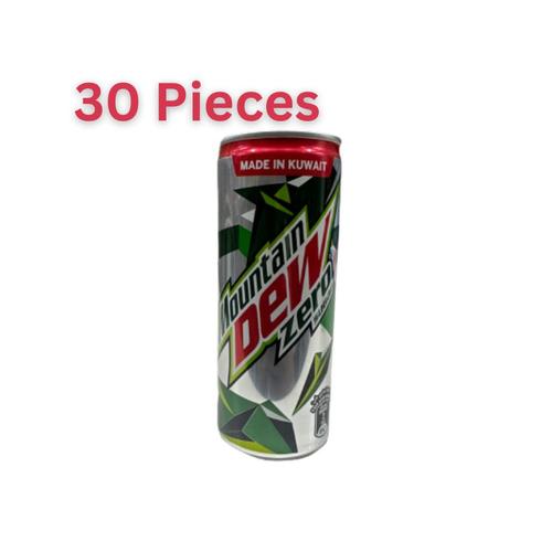 Mountain Dew Zero Sugar Can 250 ml 30 Pieces - Mountain Dew Zero Sugar Can 250 ml 30 Pieces