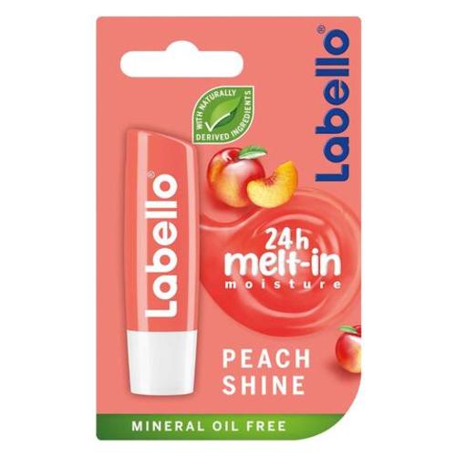 Labello Peach Shine Caring Lip Balm 5.5 ml - Labello Peach Shine Caring Lip Balm 5.5 ml