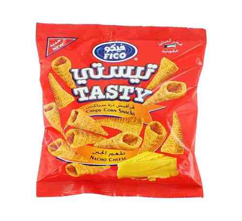 Fico Tasty Nacho Cheese Crispy Corn 15 g - Fico Tasty Nacho Cheese Crispy Corn 15 g