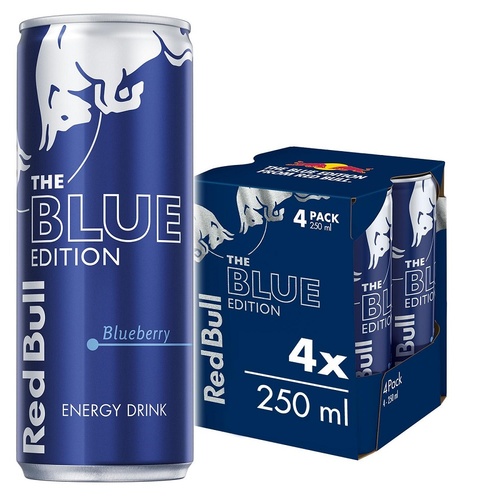 Red Bull Blueberry Energy Drink 4 PCS X 250 ml - Red Bull Blueberry Energy Drink 4 PCS X 250 ml