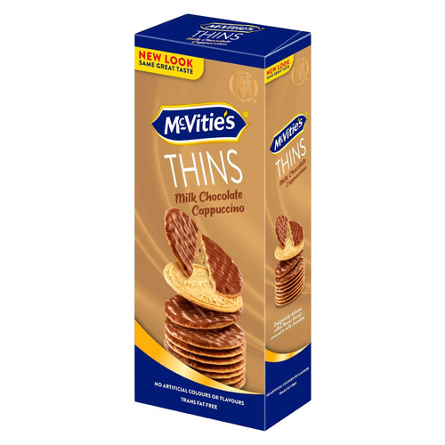 Mcvities Digestives Thins Milk Chocolate Cappuccino 150 g - Mcvities Digestives Thins Milk Chocolate Cappuccino 150 g