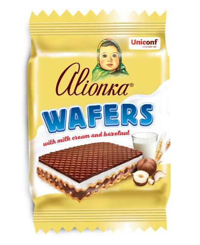 Alionka Wafers With Milk Cream And Hazelnut 20 g - Alionka Wafers With Milk Cream And Hazelnut 20 g