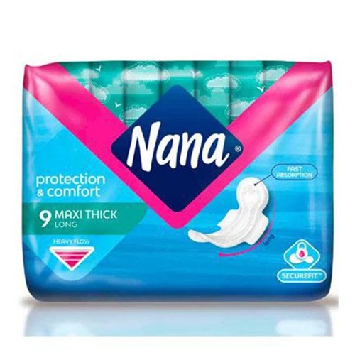 Nana Maxi Thick Long 9 Pads - Nana Maxi Thick Long 9 Pads