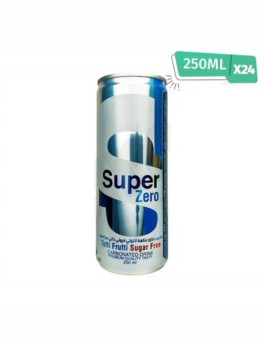 Super Zero Tutti Frutti Carbonated Drink 24 Pieces - Super Zero Tutti Frutti Carbonated Drink 24 Pieces