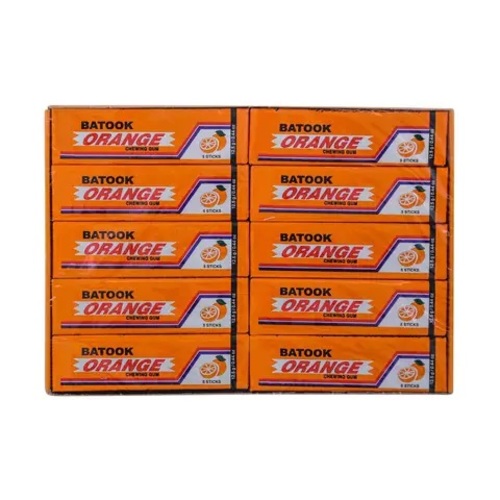 BATOOK Orange Chewing Gum 5 Sticks X 20 PCS - BATOOK Orange Chewing Gum 5 Sticks X 20 PCS