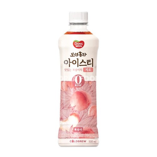 DONGWON Black Tea Zero Peach 500 ML - DONGWON Black Tea Zero Peach 500 ML