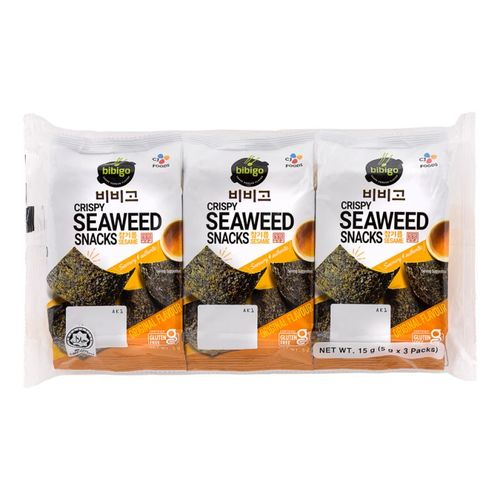 Korean Crispy Seaweed Original Flavour Snacks 3 PCS X 5 g - Korean Crispy Seaweed Original Flavour Snacks 3 PCS X 5 g