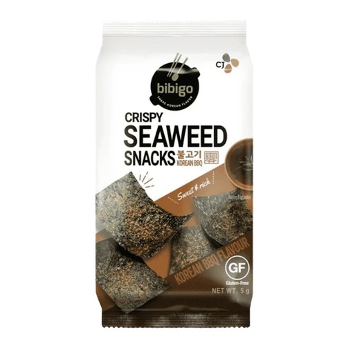 Korean Crispy Seaweed BBQ Flavour Snacks 5 g - Korean Crispy Seaweed BBQ Flavour Snacks 5 g