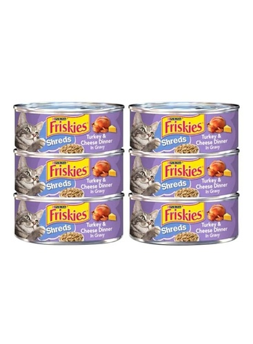 Friskies Shreds Turkey And Cheese Dinner 24 PCS X 156 g - Friskies Shreds Turkey And Cheese Dinner 24 PCS X 156 g