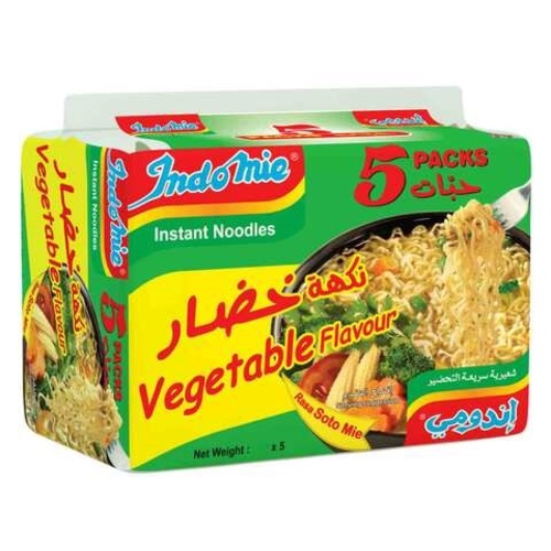 Indomie Vegetable Flavour 5 Bags X 77 g - Indomie Vegetable Flavour 5 Bags X 77 g