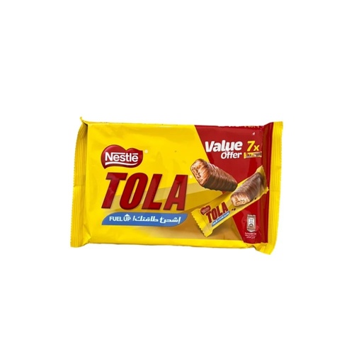 Nestle Tola Wafer With Caramel And Milk Chocolate 7 PCS X 15.5 g - Nestle Tola Wafer With Caramel And Milk Chocolate 7 PCS X 15.5 g