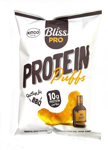 Kitco Bliss Pro Protein Puffs BBQ Flavour 50 g - Kitco Bliss Pro Protein Puffs BBQ Flavour 50 g