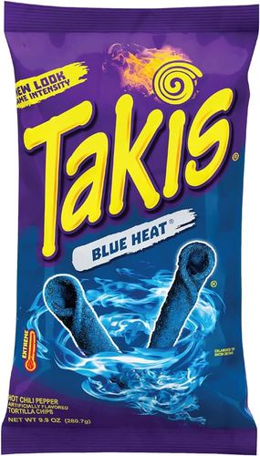Takis Hot Chili Pepper Blue Heat Family Size 280 gm - Takis Hot Chili Pepper Blue Heat Family Size 280 gm