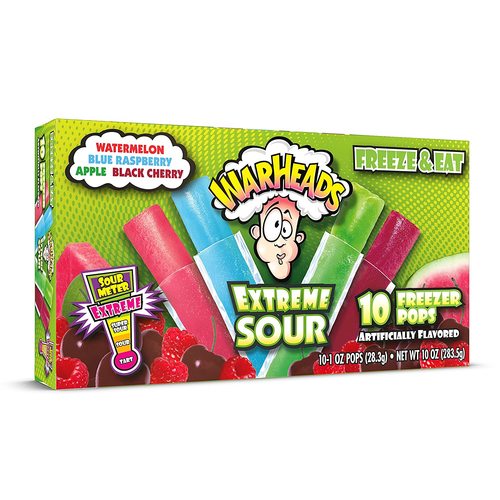 Warheads Extreme Sour 10 Freezer Pops 283.5 g - Warheads Extreme Sour 10 Freezer Pops 283.5 g