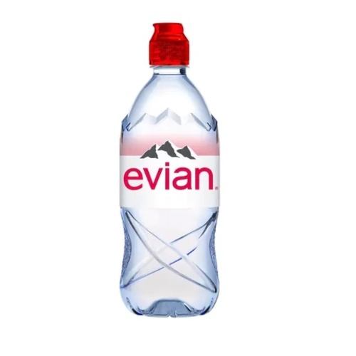 Evian Natural Mineral Water From The French Alps 0.750 L - Evian Natural Mineral Water From The French Alps 0.750 L