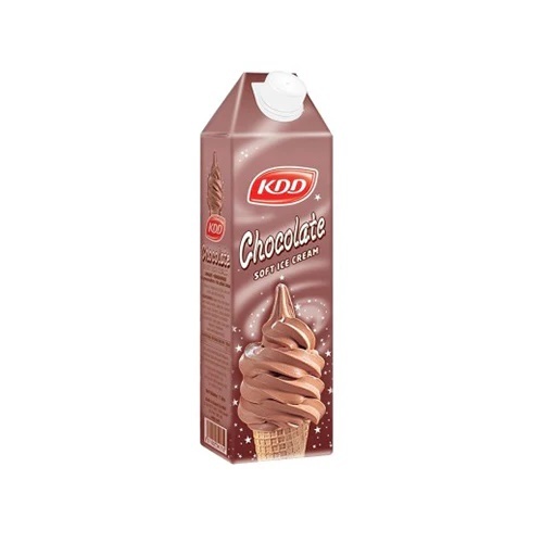 KDD Chocolate Soft Ice Cream 1 L - KDD Chocolate Soft Ice Cream 1 L