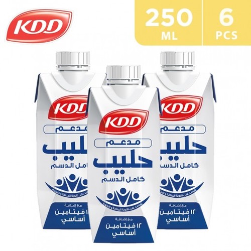 KDD Fortified Milk Full Cream 6 PCS X 250 ML - KDD Fortified Milk Full Cream 6 PCS X 250 ML