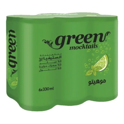 Green Mocktails Mojito Soft Drink 6 PCS X 330 ML - Green Mocktails Mojito Soft Drink 6 PCS X 330 ML