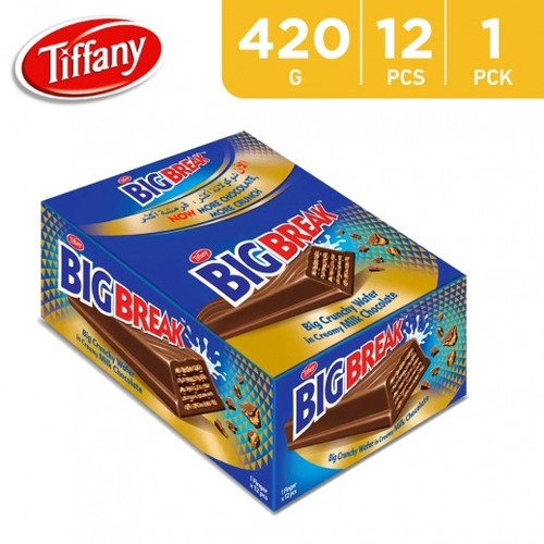 Big Break Milk Chocolate Crunchy Wafer 12 PCS X 35 g - Big Break Milk Chocolate Crunchy Wafer 12 PCS X 35 g