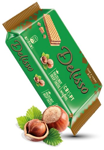 Deliso Hazelnut Crispy Wafer 60 g - Deliso Hazelnut Crispy Wafer 60 g