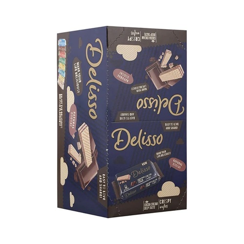 Deliso Cocoa Cream Crispy Wafer 24 PCS X 60 g - Deliso Cocoa Cream Crispy Wafer 24 PCS X 60 g