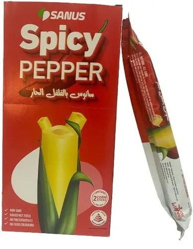 SANUS Spicy Pepper Corn Sticks 11 g - SANUS Spicy Pepper Corn Sticks 11 g