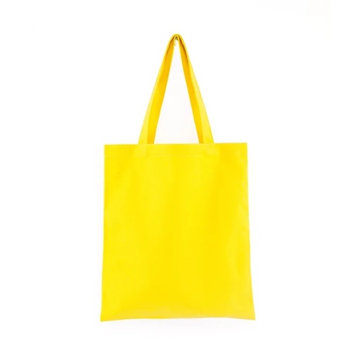 Yellow Hand Bag Suitable For Printing - Yellow Hand Bag Suitable For Printing
