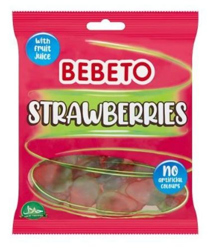 BEBETO Strawberries Soft Gummy Sweets 150 g - BEBETO Strawberries Soft Gummy Sweets 150 g