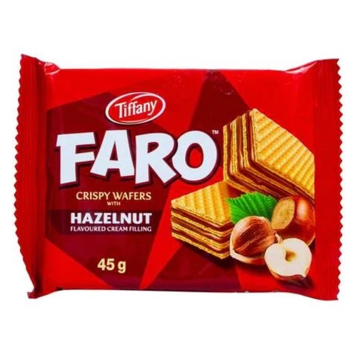 Tiffany Faro Hazelnut Crispy Wafers 40 g - Tiffany Faro Hazelnut Crispy Wafers 40 g