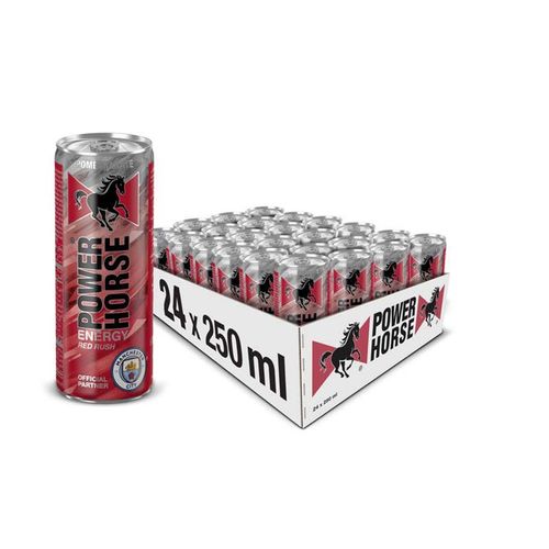 Power Horse Energy Red Rush Drink 24 PCS X 250 ML - Power Horse Energy Red Rush Drink 24 PCS X 250 ML