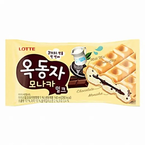 Lotte Chocolate Waffle Ice Cream 140 ML - Lotte Chocolate Waffle Ice Cream 140 ML