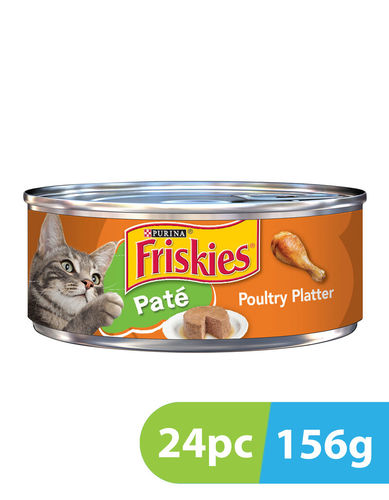 Friskies Pate Poultry Platter 24 PCS X 156 g - Friskies Pate Poultry Platter 24 PCS X 156 g