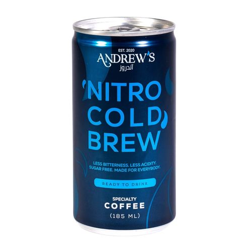 Andrew's Nitro Sugar Free Cold Brew Coffee 185 ML - Andrew's Nitro Sugar Free Cold Brew Coffee 185 ML