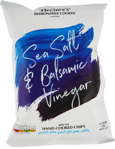 Hectares Chips Sea Salt & Balsamic Vinegar 40 g - Hectares Chips Sea Salt & Balsamic Vinegar 40 g