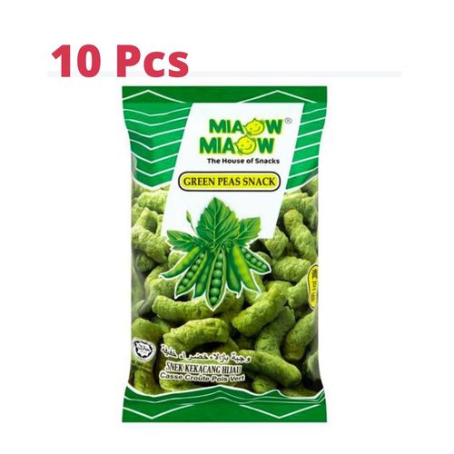 MIAOW MIAOW Green Peas Snack 10 PCS X 50 g - MIAOW MIAOW Green Peas Snack 10 PCS X 50 g