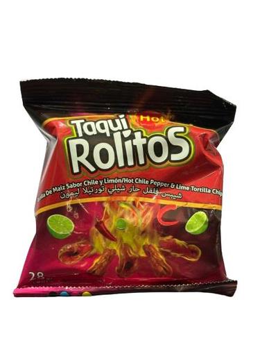 Taqui Rolitos Hot Chile Pepper Chips 28 g - Taqui Rolitos Hot Chile Pepper Chips 28 g