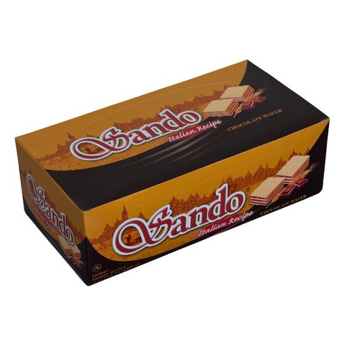 Sando Itaian Recipe Chocolate Wafer 24 Pcs X 32 gm made in Indonesia - Sando Itaian Recipe Chocolate Wafer 24 Pcs X 32 gm made in Indonesia