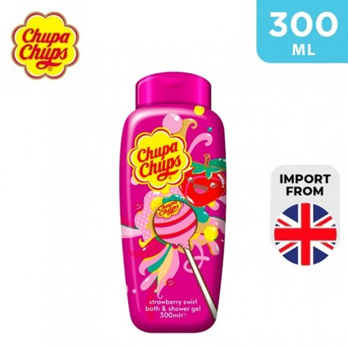 Chupa Chups Strawberry swirl Bath & Shower Gel 300 Ml - Chupa Chups Strawberry swirl Bath & Shower Gel 300 Ml