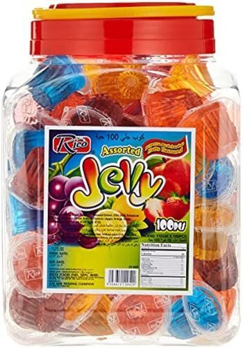 Rico Mini Cup Jelly 100 PCS X 15 g - Rico Mini Cup Jelly 100 PCS X 15 g