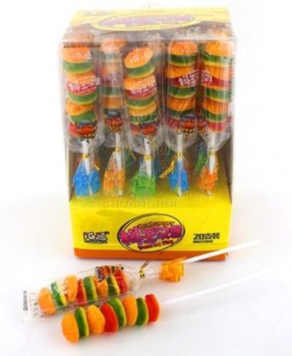 Hamburger Gummy Lollipop Candy 20 PCS X 20 g - Hamburger Gummy Lollipop Candy 20 PCS X 20 g