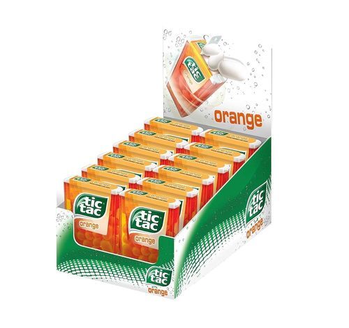 Tic Tac Orange 12 PCS X 18 g - Tic Tac Orange 12 PCS X 18 g