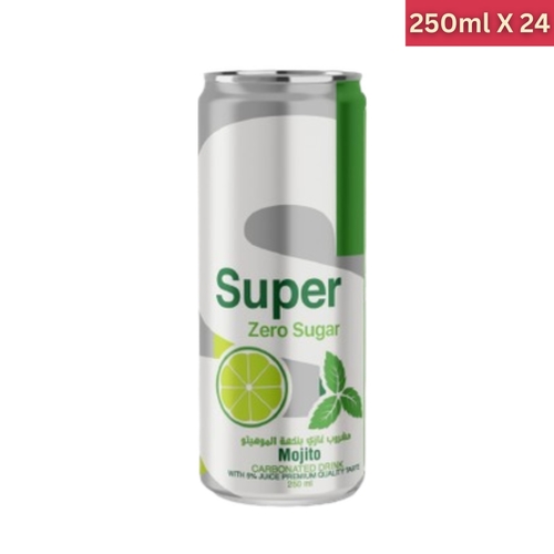 Super Mojito Zero Sugar Drink 250 ml X 24 Pcs