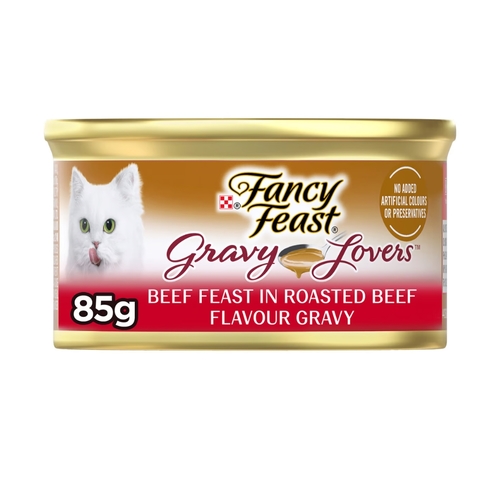 Fancy Feast Gravy Lovers Beef Feast In Roasted Beef Flavour Gravy 85 G