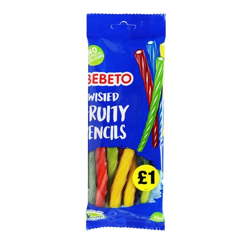 Bebeto Twisted Fruity Pencils 160 g