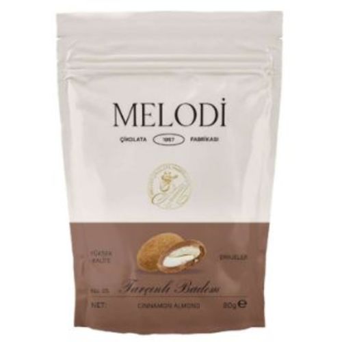 MELODI Chocolate Coated Freeze Dried Cinnamon Almond 80 g