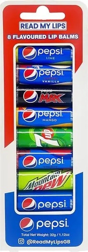 Read My Lips Pepsi 8 Piece Lip Balm Set 32 g - Read My Lips Pepsi 8 Piece Lip Balm Set 32 g