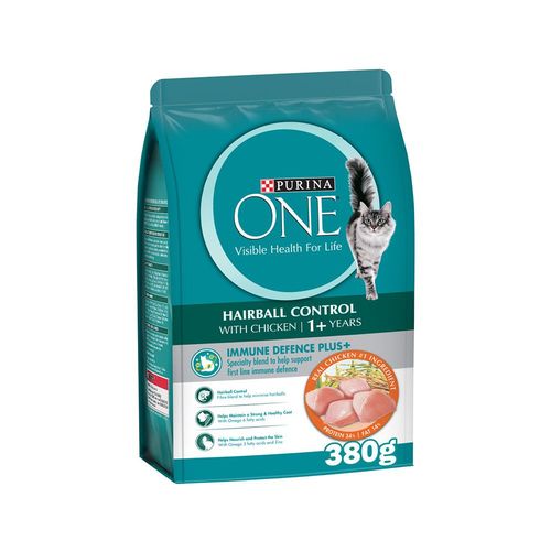 Purina One HAIIRBALL CONTROL With Chicken Dry Kitten Cat Food 380 g - Purina One HAIIRBALL CONTROL With Chicken Dry Kitten Cat Food 380 g