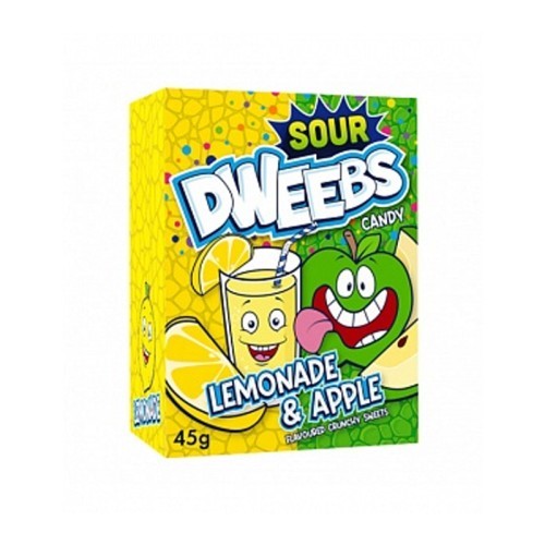 DWEEBS Sour Lemon & Apple Candy 45 g - DWEEBS Sour Lemon & Apple Candy 45 g